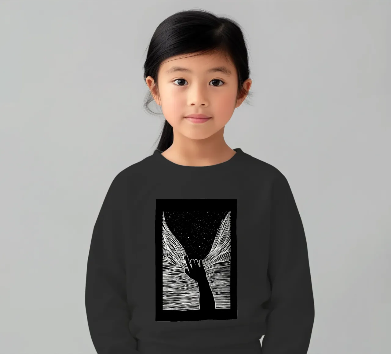 Through Window Up felpa bambino da Ninhol