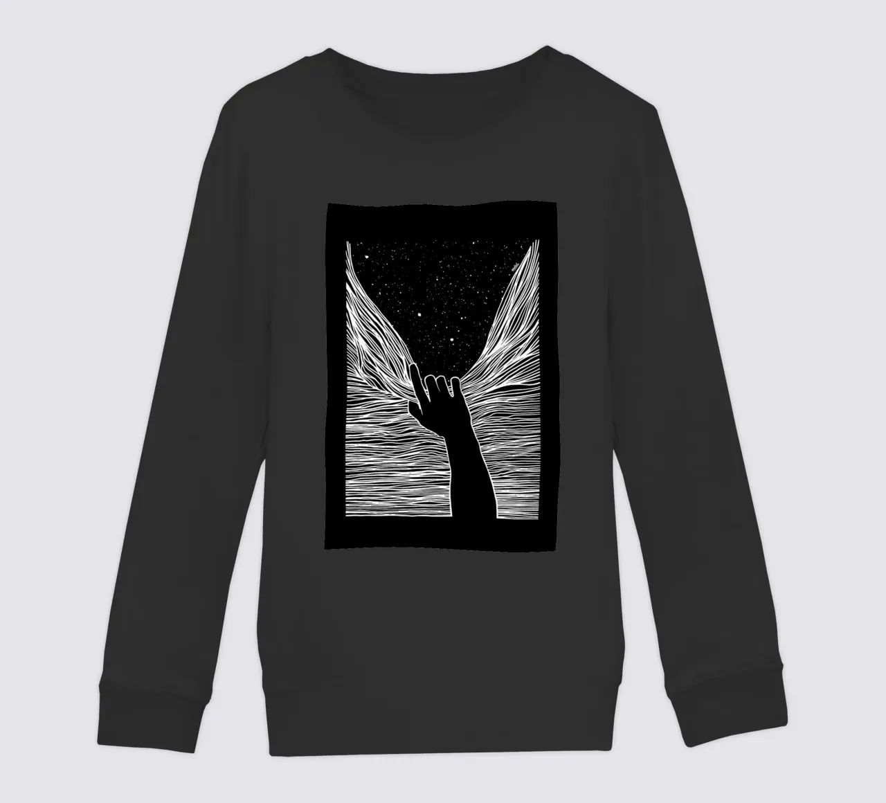 Through Window Up felpa bambino da Ninhol