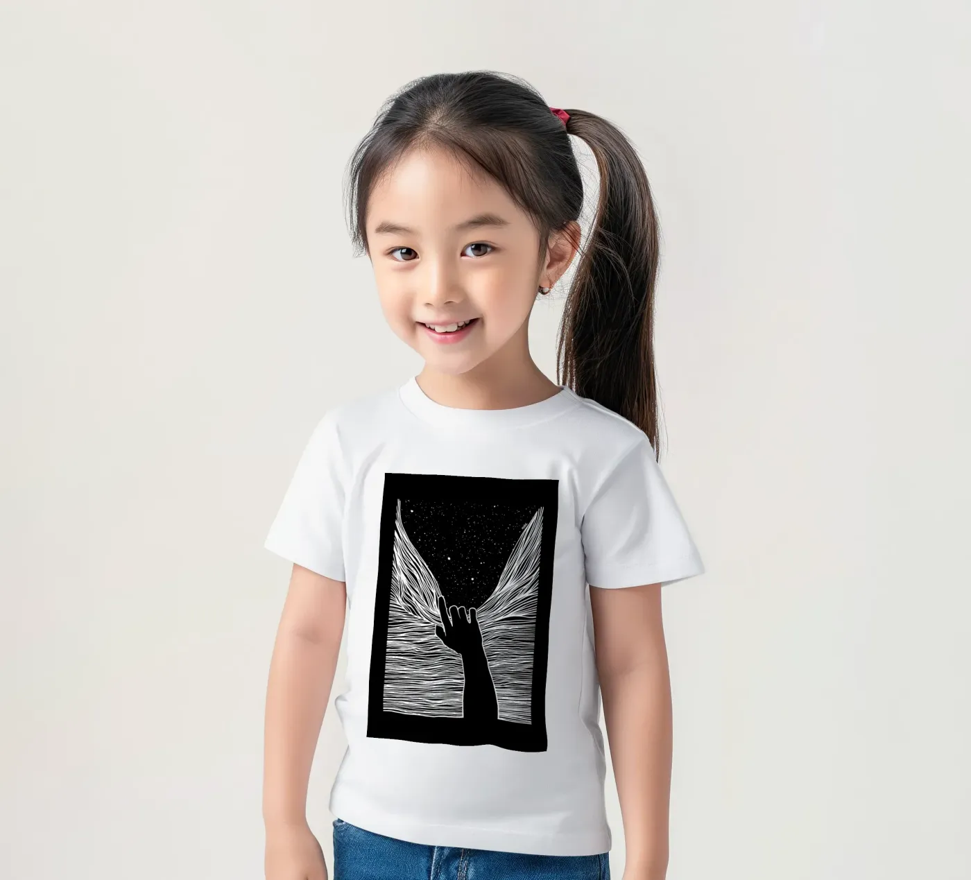 Through Window Up kinder t-shirt van Ninhol