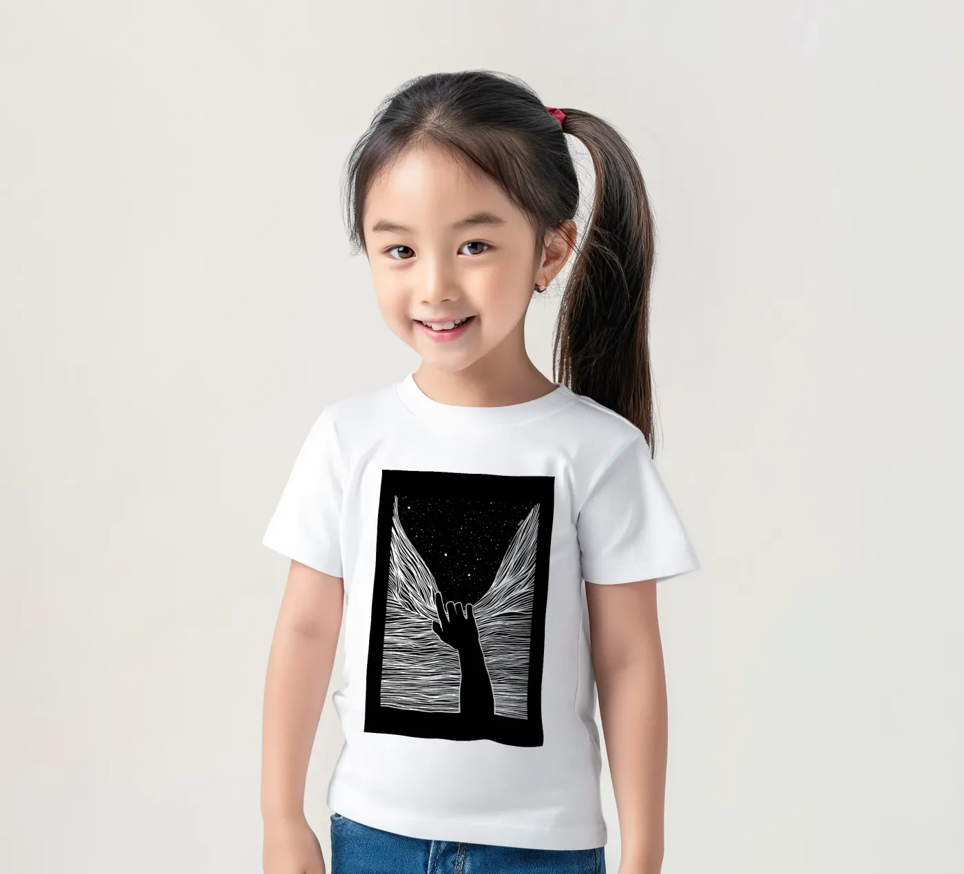 Through Window Up kinder t-shirt van Ninhol