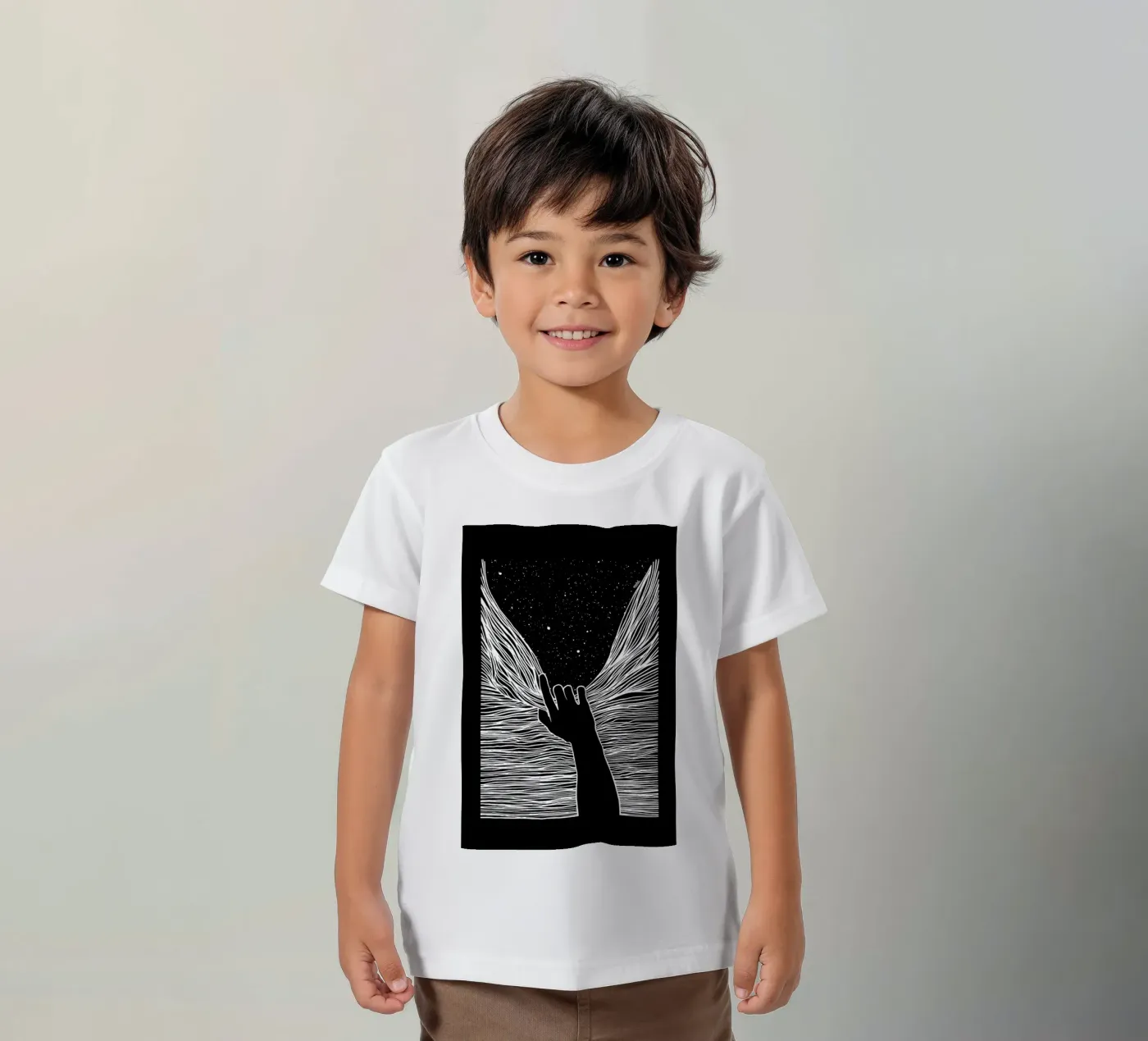 Through Window Up kinder t-shirt van Ninhol