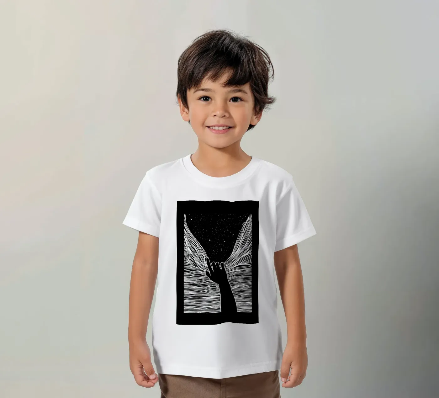 Through Window Up kinder t-shirt van Ninhol