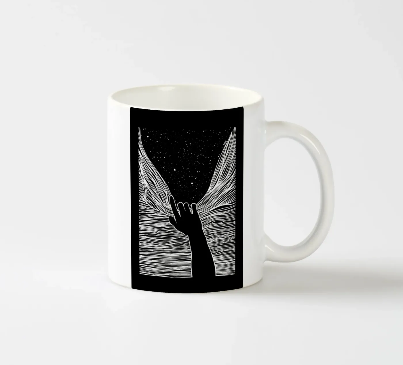Through Window Up ceramic mug by Ninhol