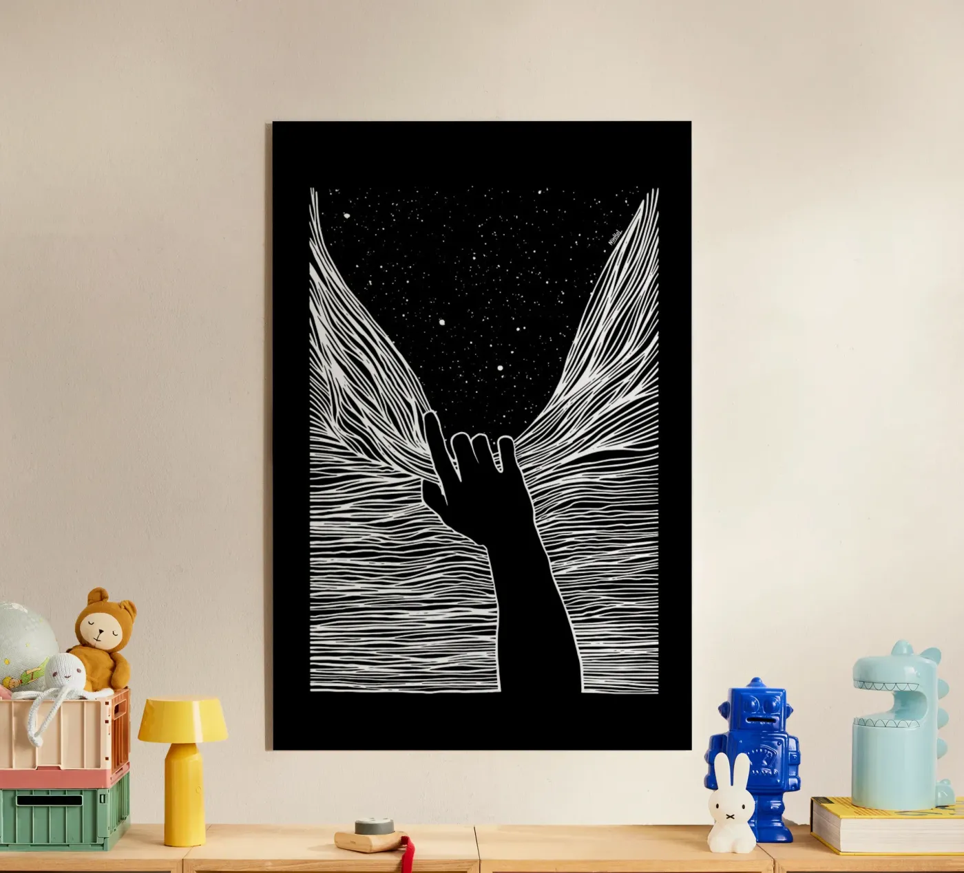 Through Window Up acryl van Ninhol