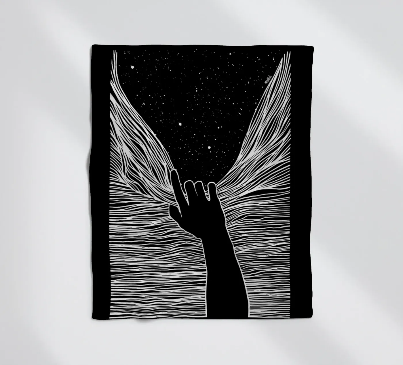 Through Window Up fleecedeken van Ninhol