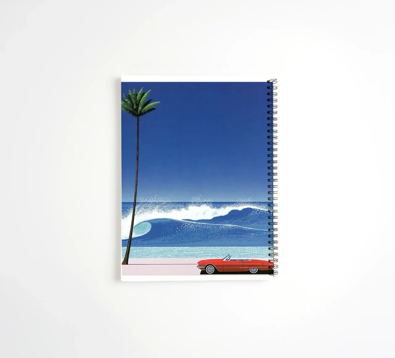Red Car And Vit Sea Nagai spiral notebook by Perdana shop