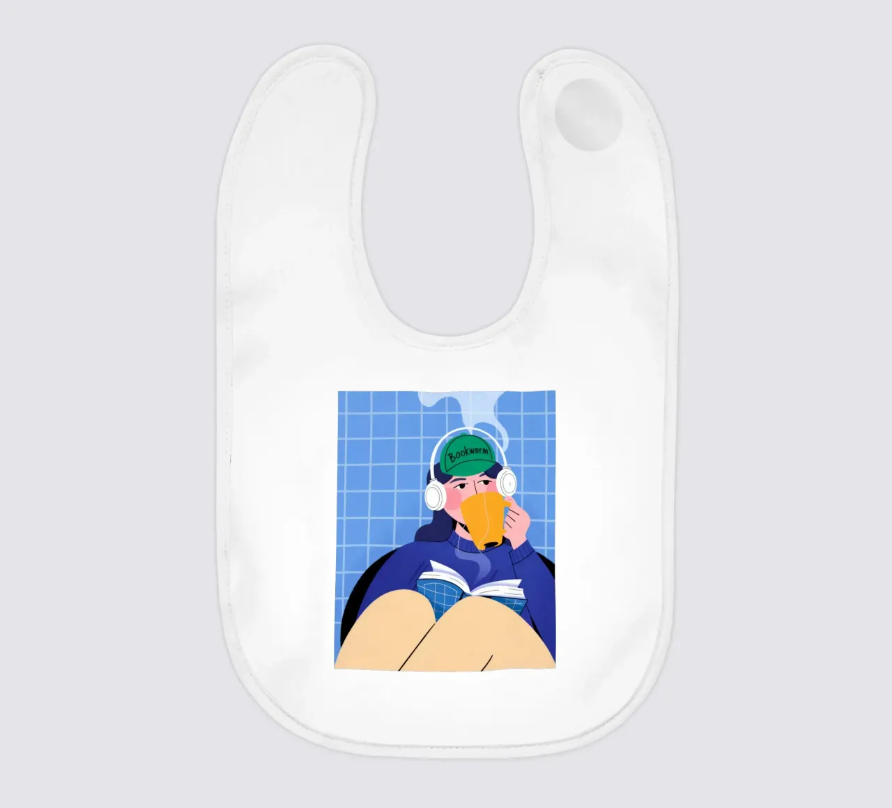 Headphone Escape baby bib by Prism Palette