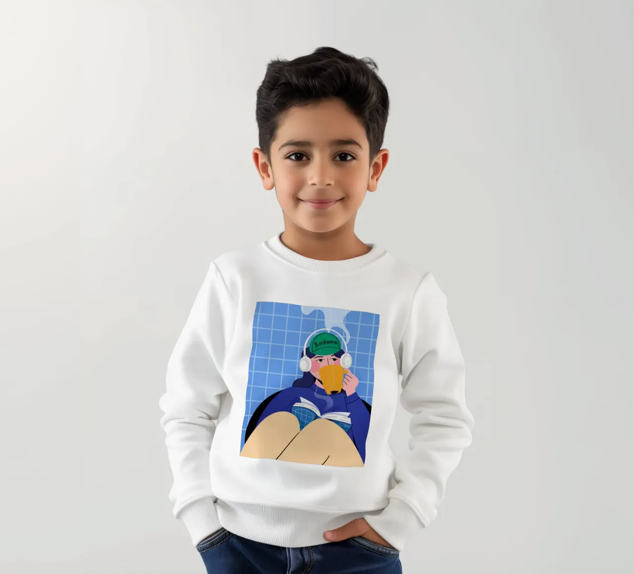 Headphone Escape kids sweatshirt by Prism Palette