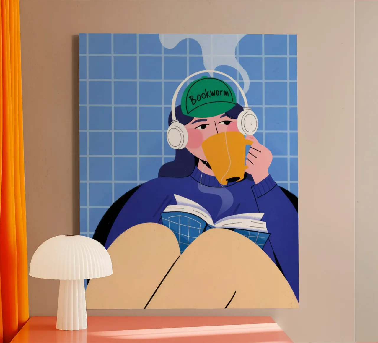 Headphone Escape canvas by Prism Palette