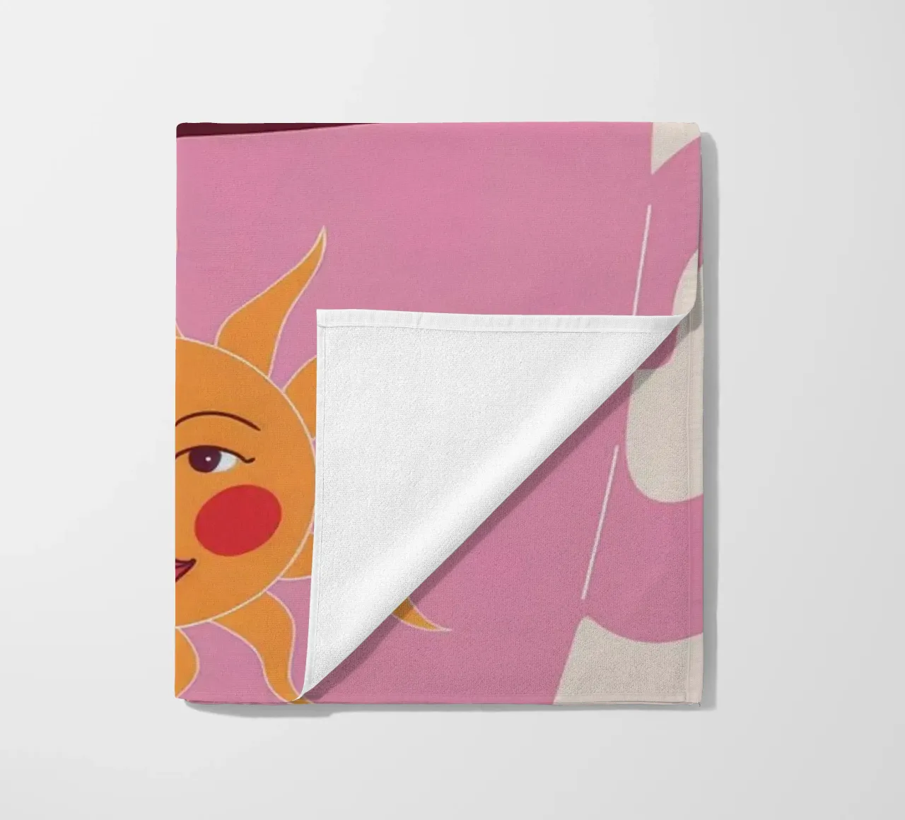 Sunshine Sip beach towel by Prism Palette