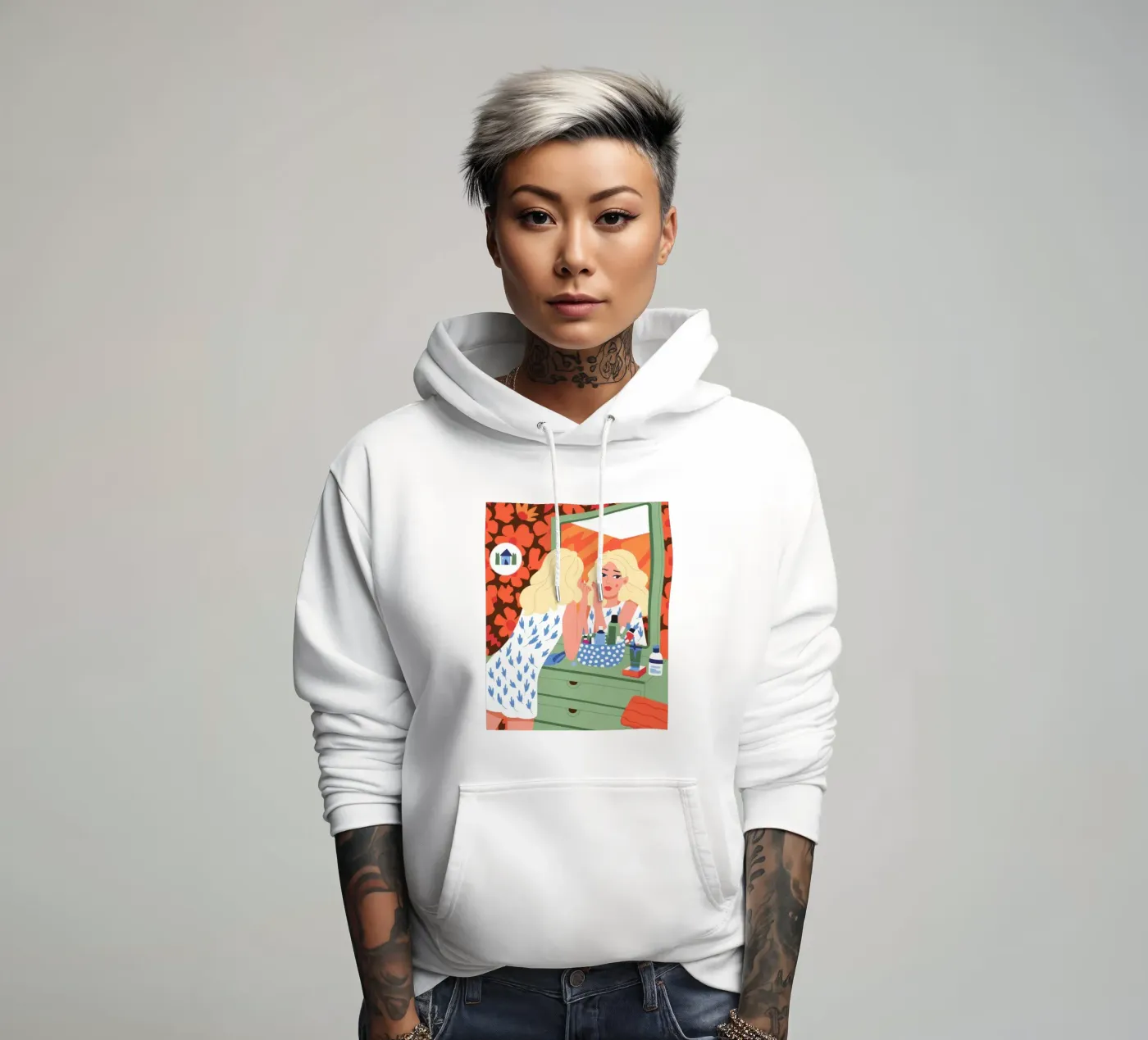 Vanity Reflection hoodie by Prism Palette