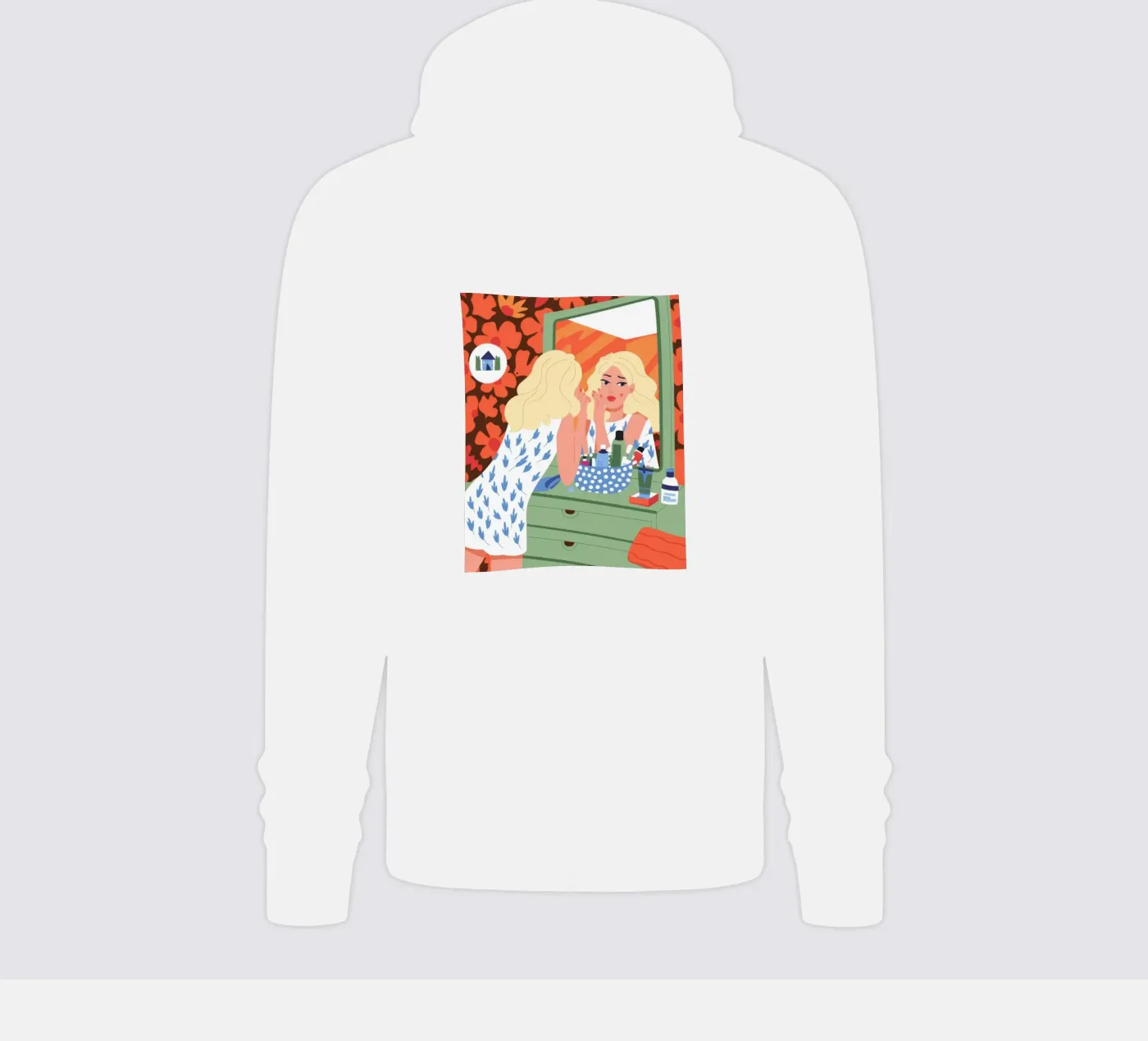 Vanity Reflection hoodie by Prism Palette