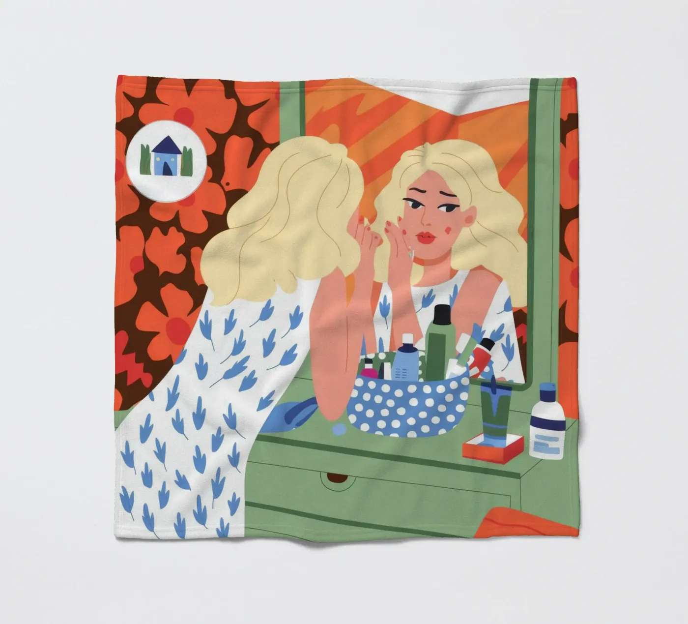 Eitelkeit Reflexion Fleecedecke von Prism Palette