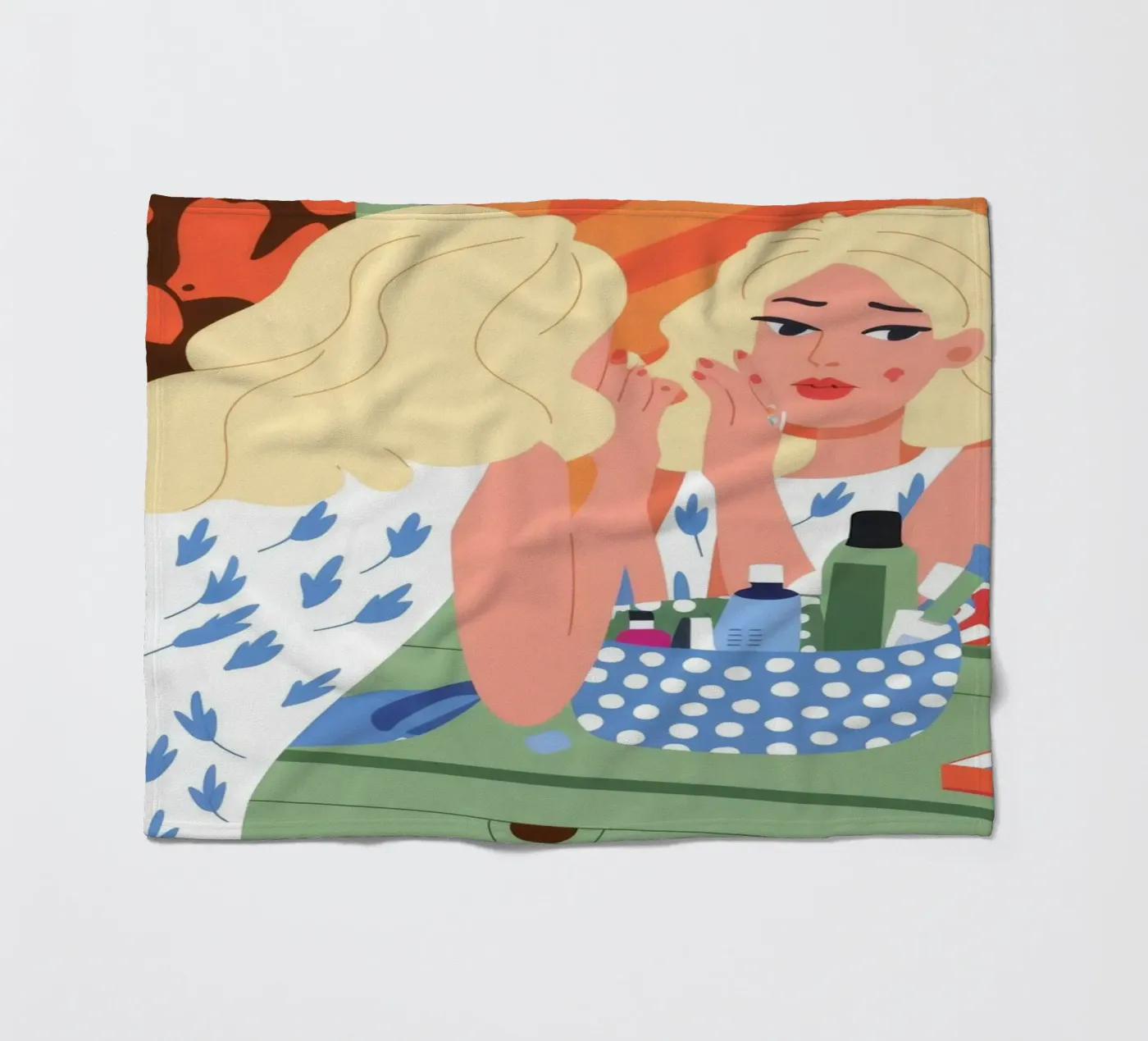 Eitelkeit Reflexion Fleecedecke von Prism Palette