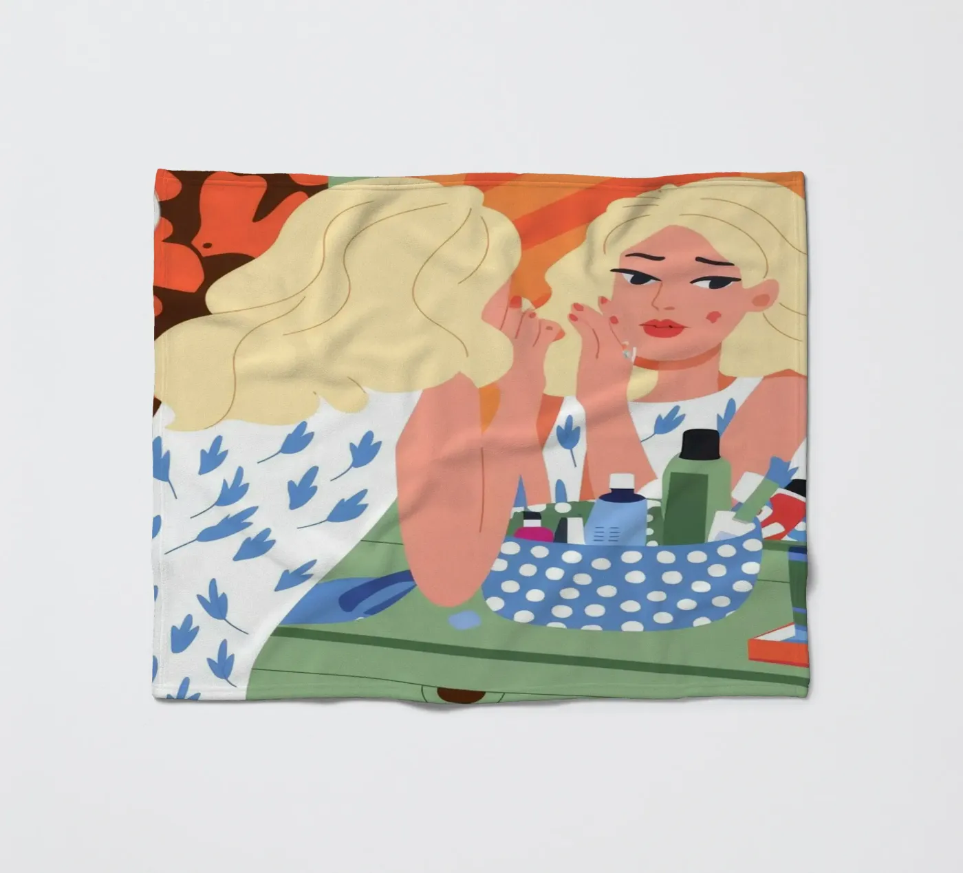 Eitelkeit Reflexion Fleecedecke von Prism Palette