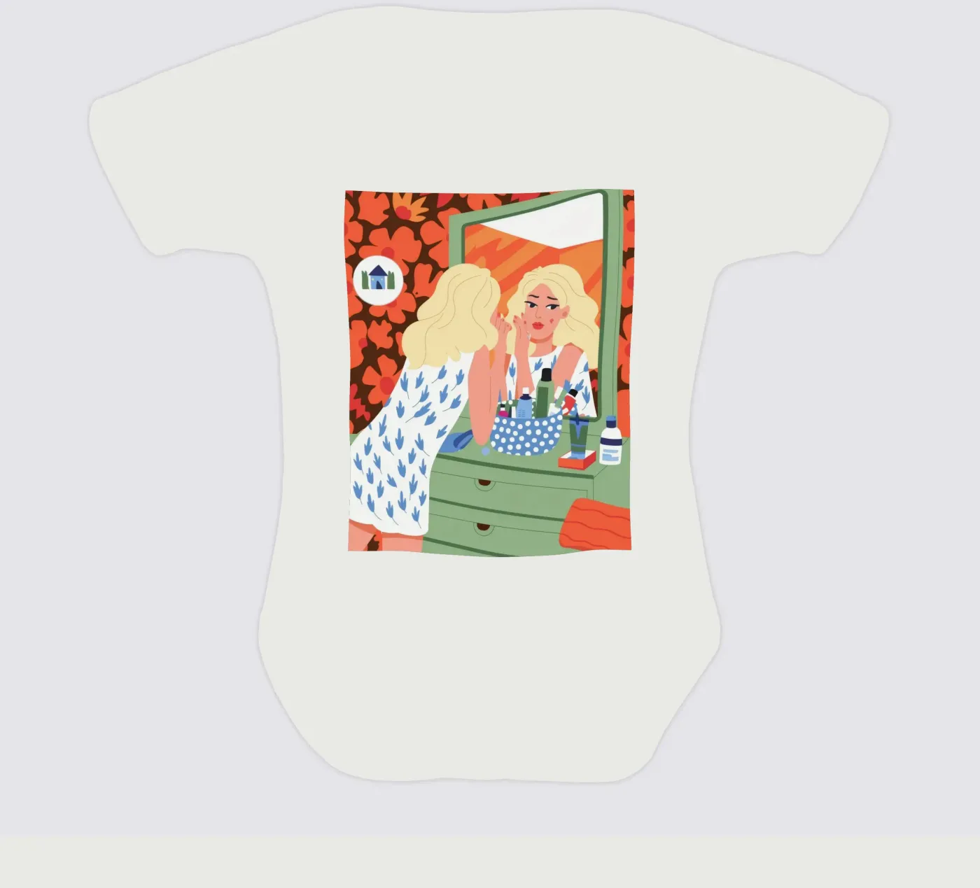 Ijdelheid Reflectie babyrompertje korte mouwen van Prism Palette