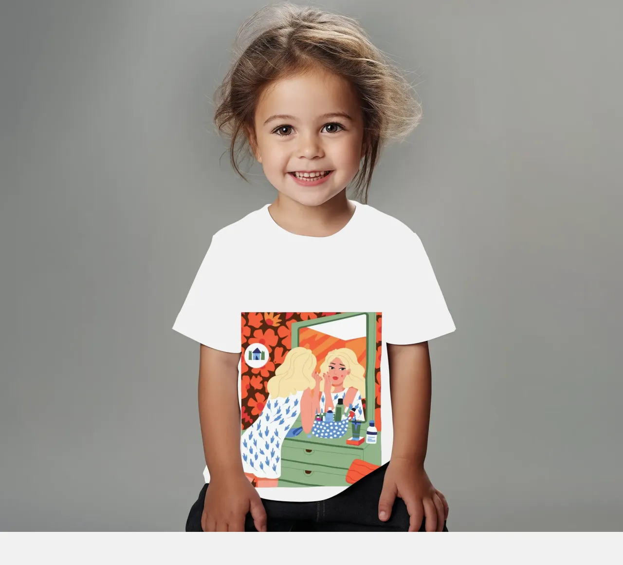 Riflesso di vanità t-shirt bambini da Prism Palette