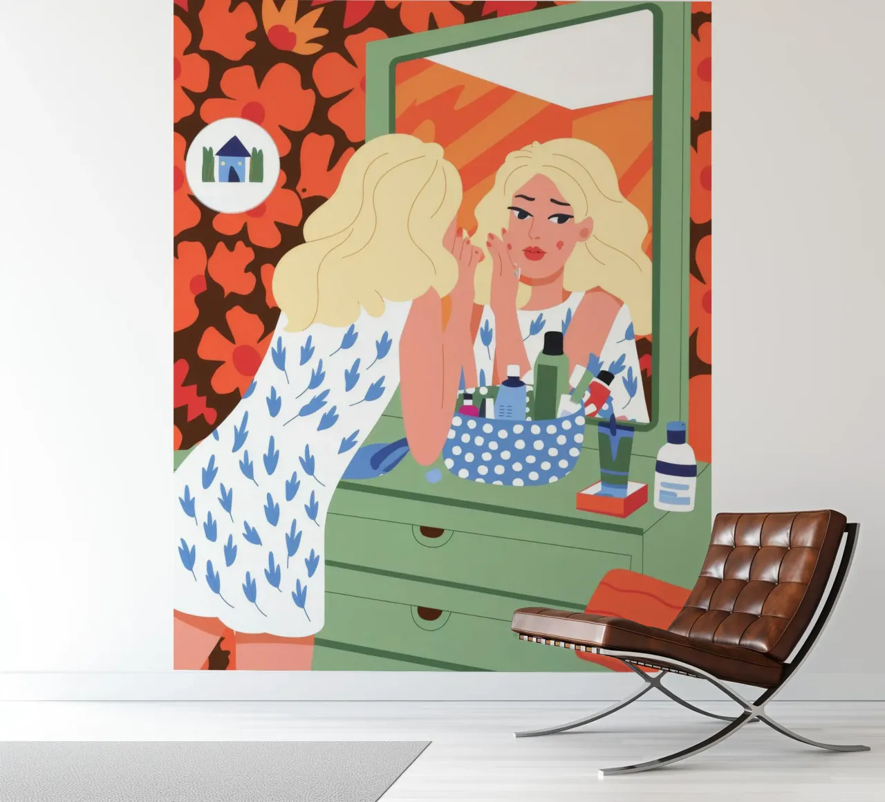 Ijdelheid Reflectie fotobehang van Prism Palette