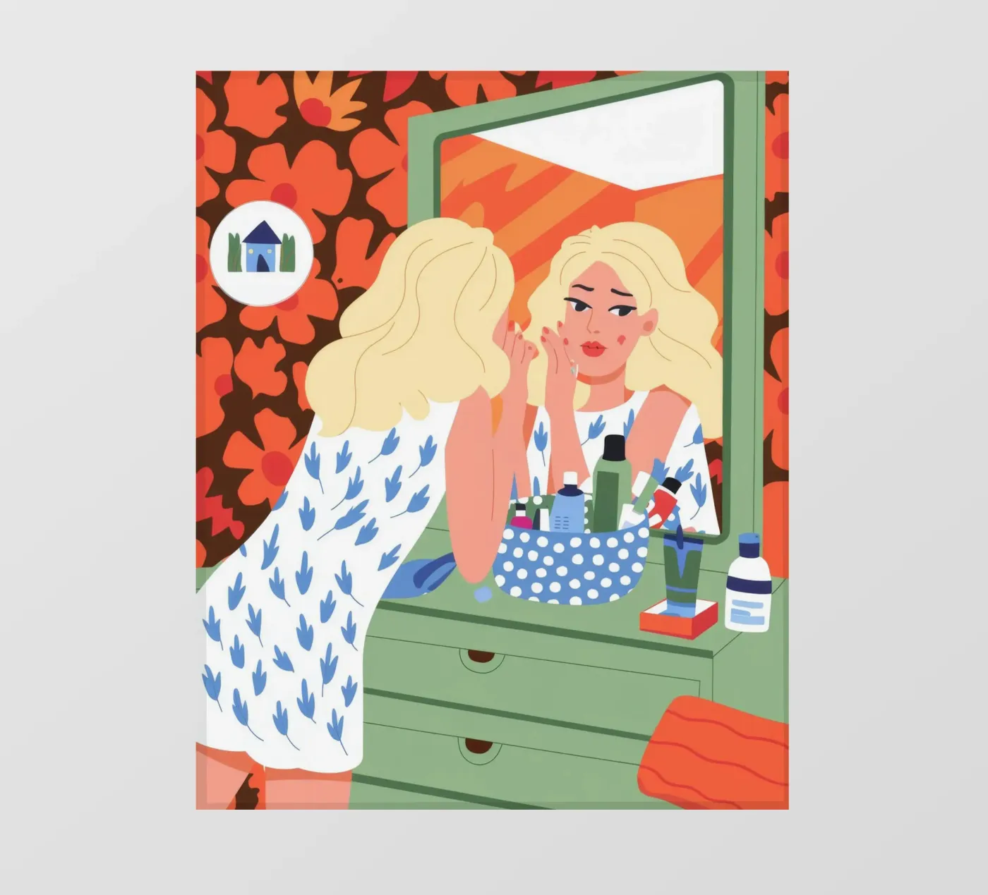 Eitelkeit Reflexion Fototapete von Prism Palette