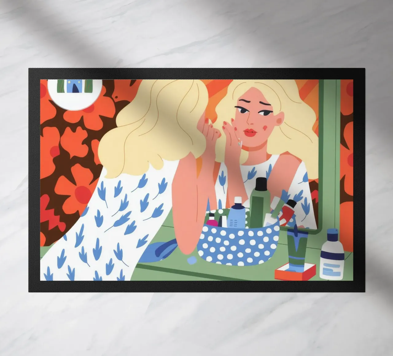 Vanity Reflection doormat by Prism Palette