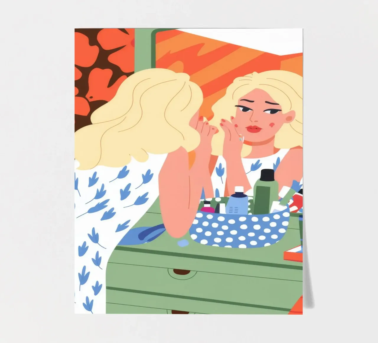 Vanity Reflection sticker sheet by Prism Palette