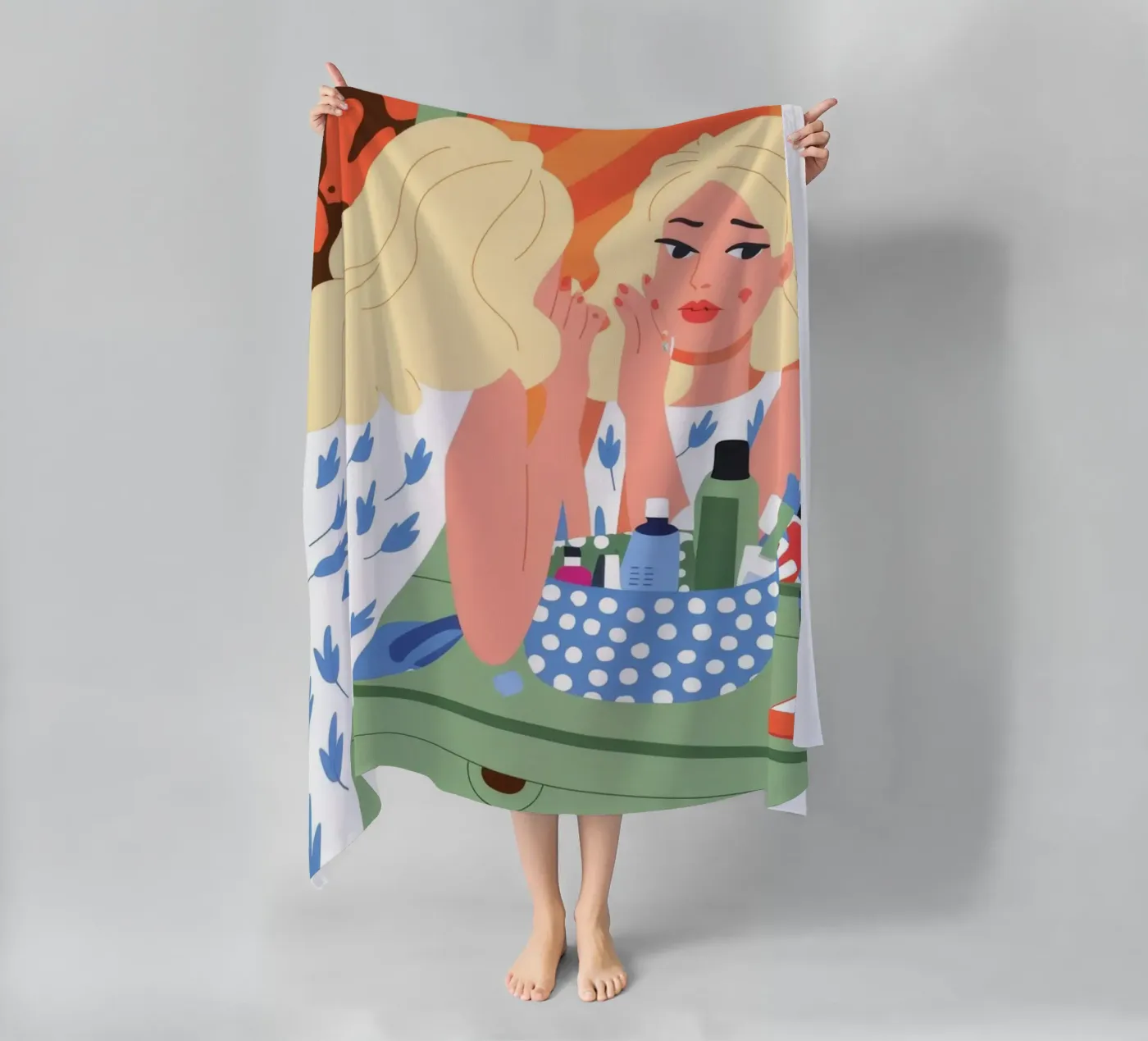 Ijdelheid Reflectie strandhanddoek van Prism Palette