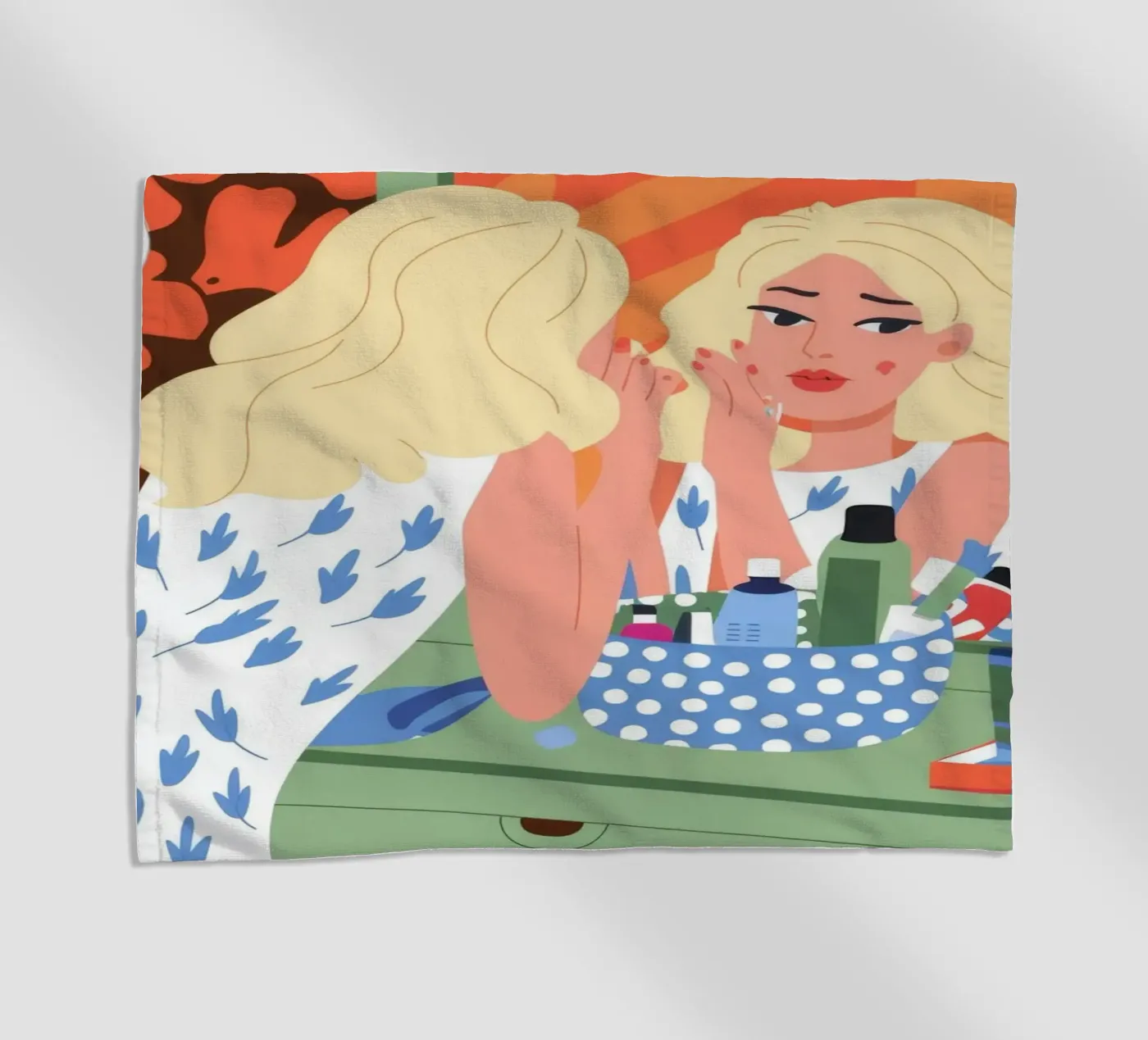 Ijdelheid Reflectie strandhanddoek van Prism Palette