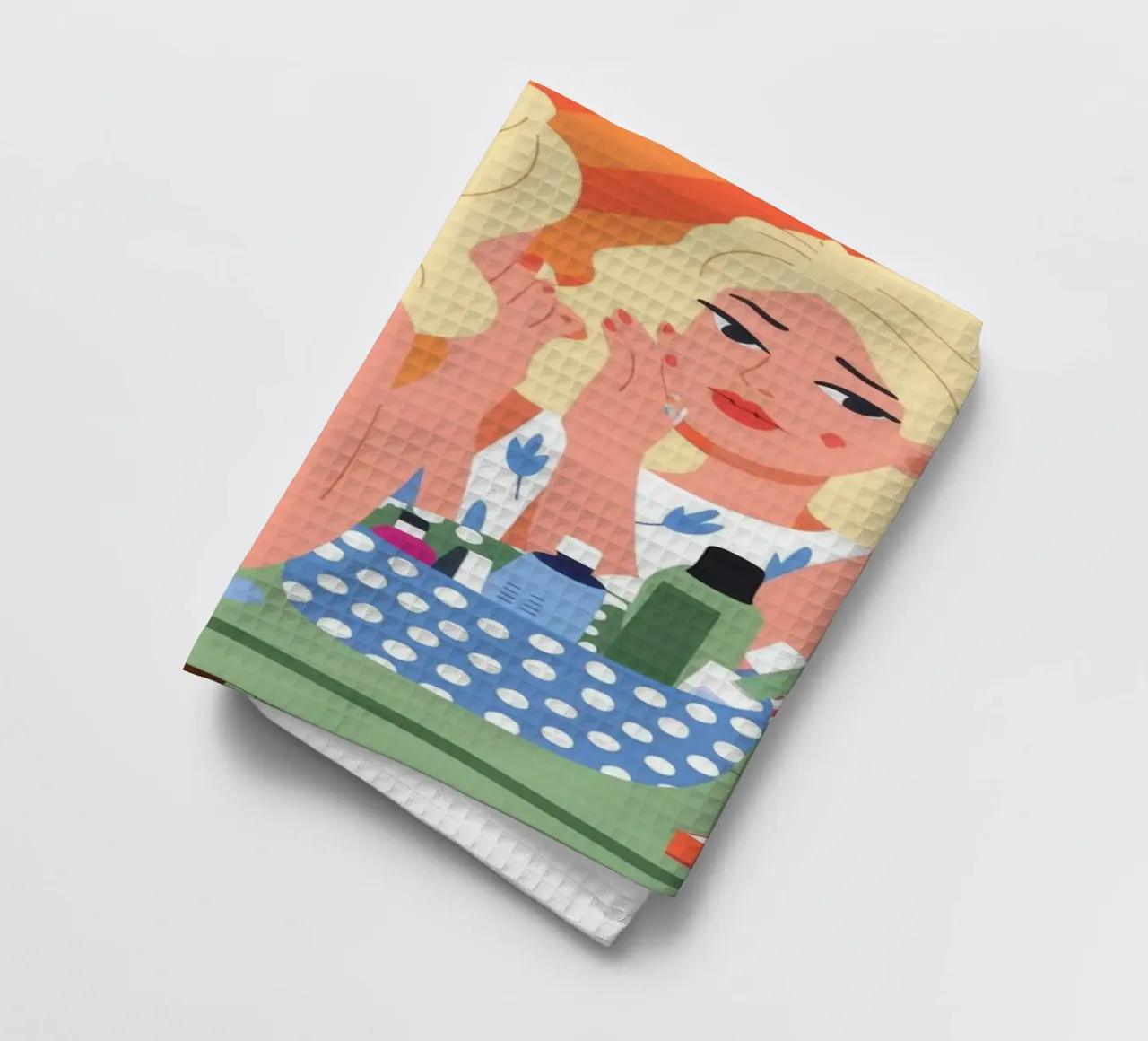 Réflexion sur la vanité torchon de Prism Palette