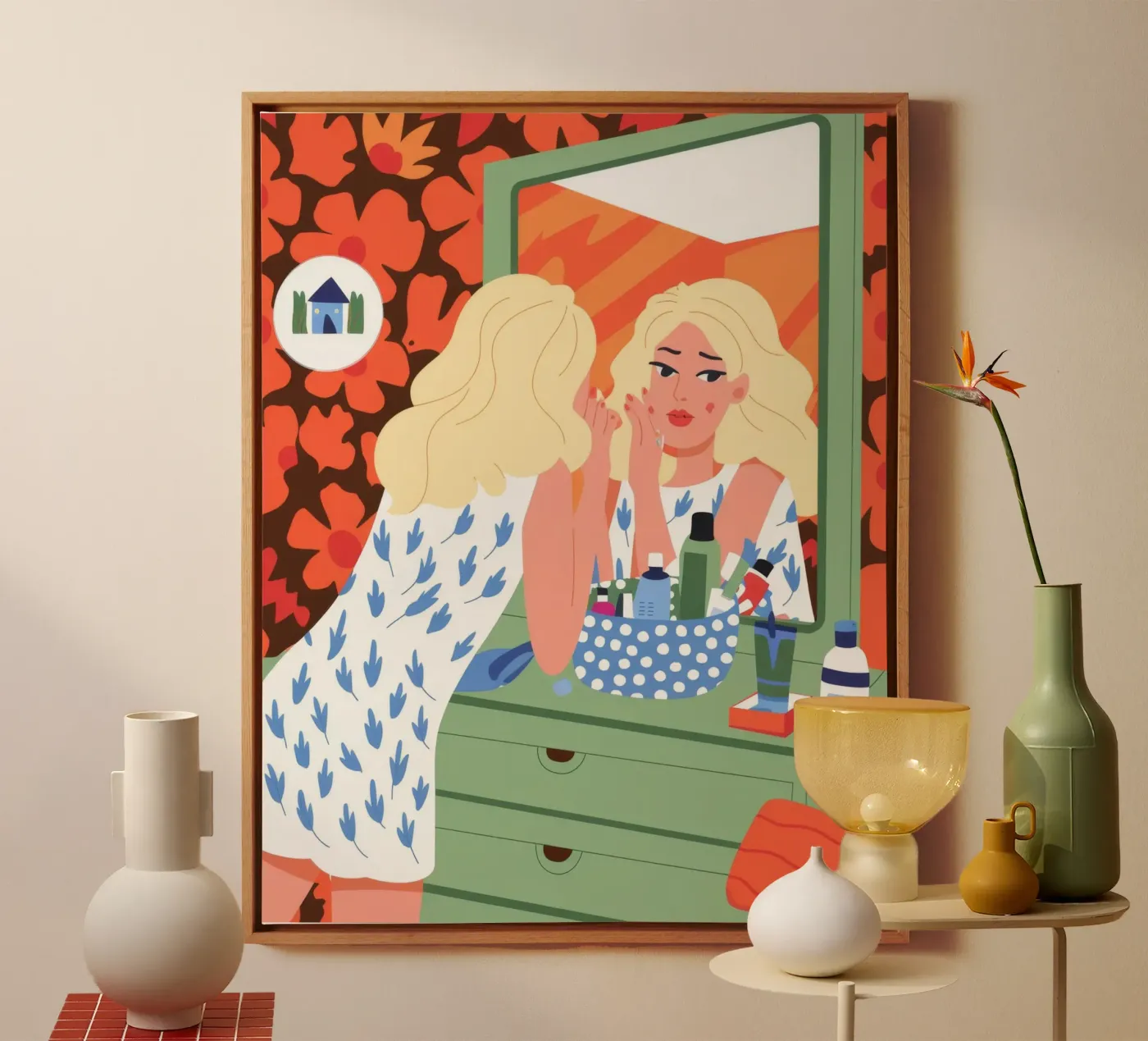 Vanity Reflection Leinwand von Prism Palette