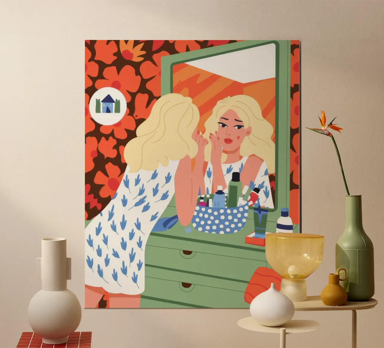 Vanity Reflection poster van Prism Palette