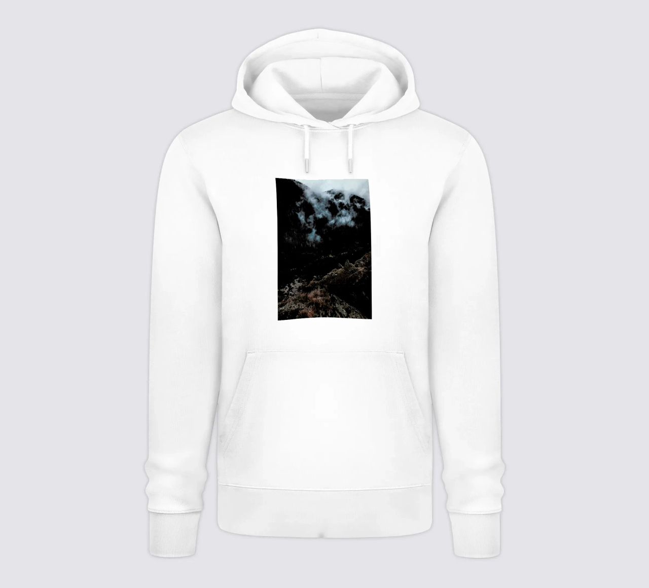Trees and Clouds felpa con cappuccio da Sebastian Hilgetag
