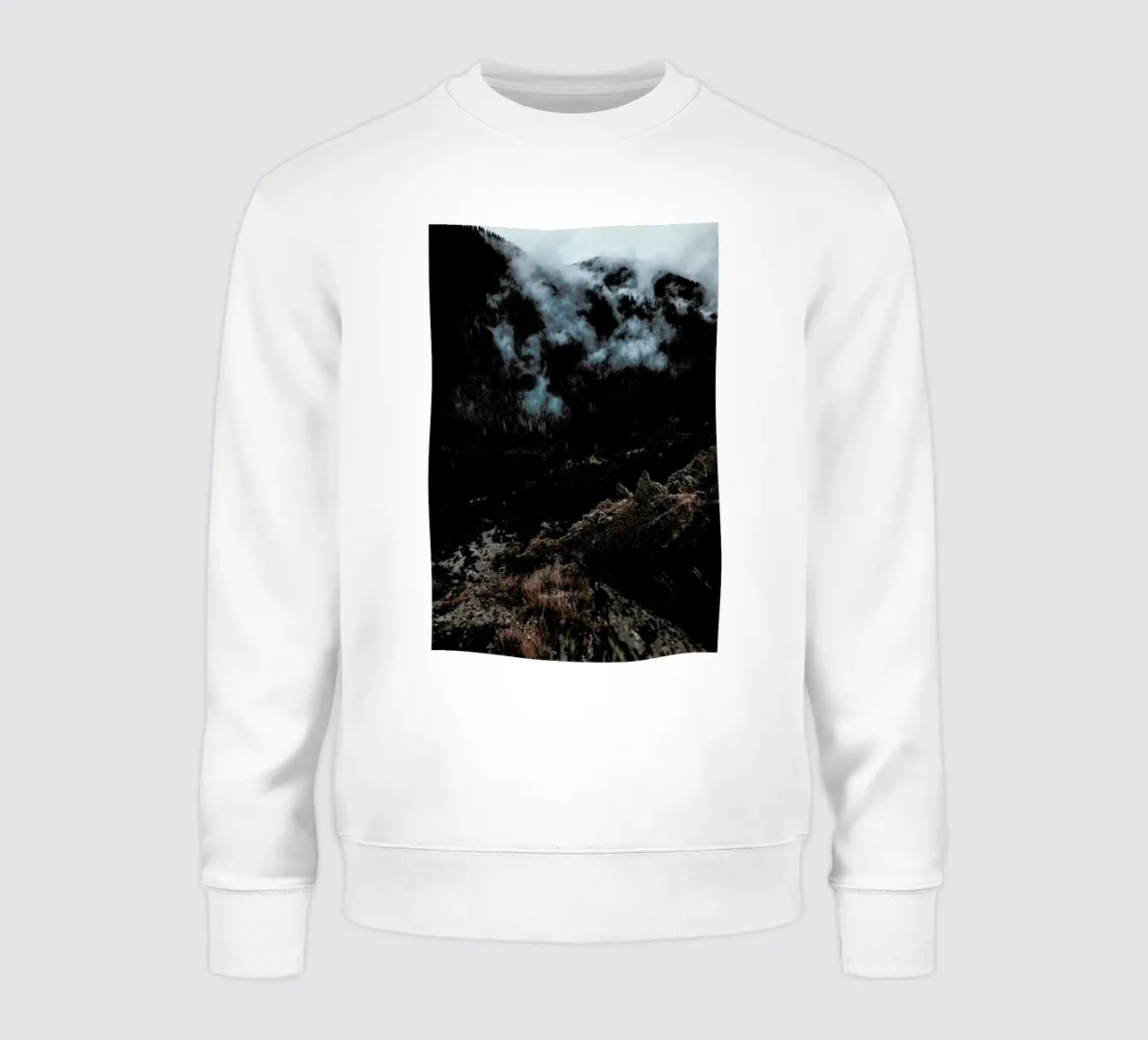 Trees and Clouds sweatshirt van Sebastian Hilgetag