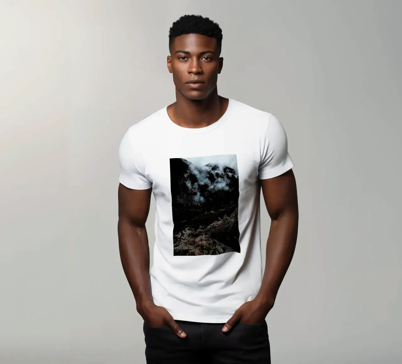 Trees and Clouds t-shirt da Sebastian Hilgetag
