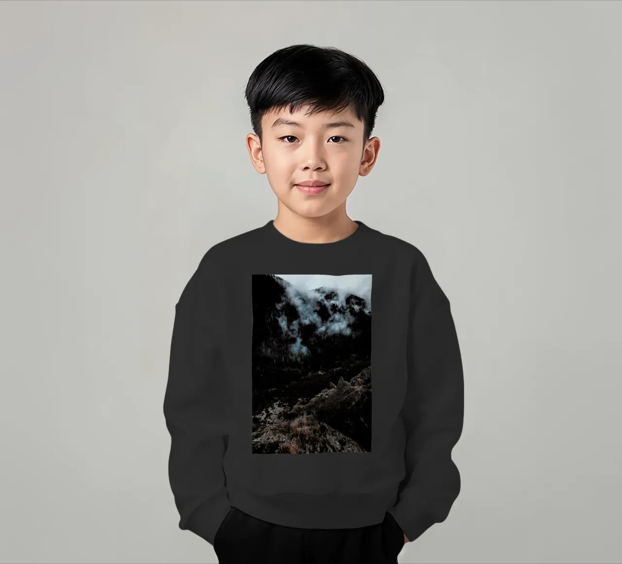 Trees and Clouds felpa bambino da Sebastian Hilgetag