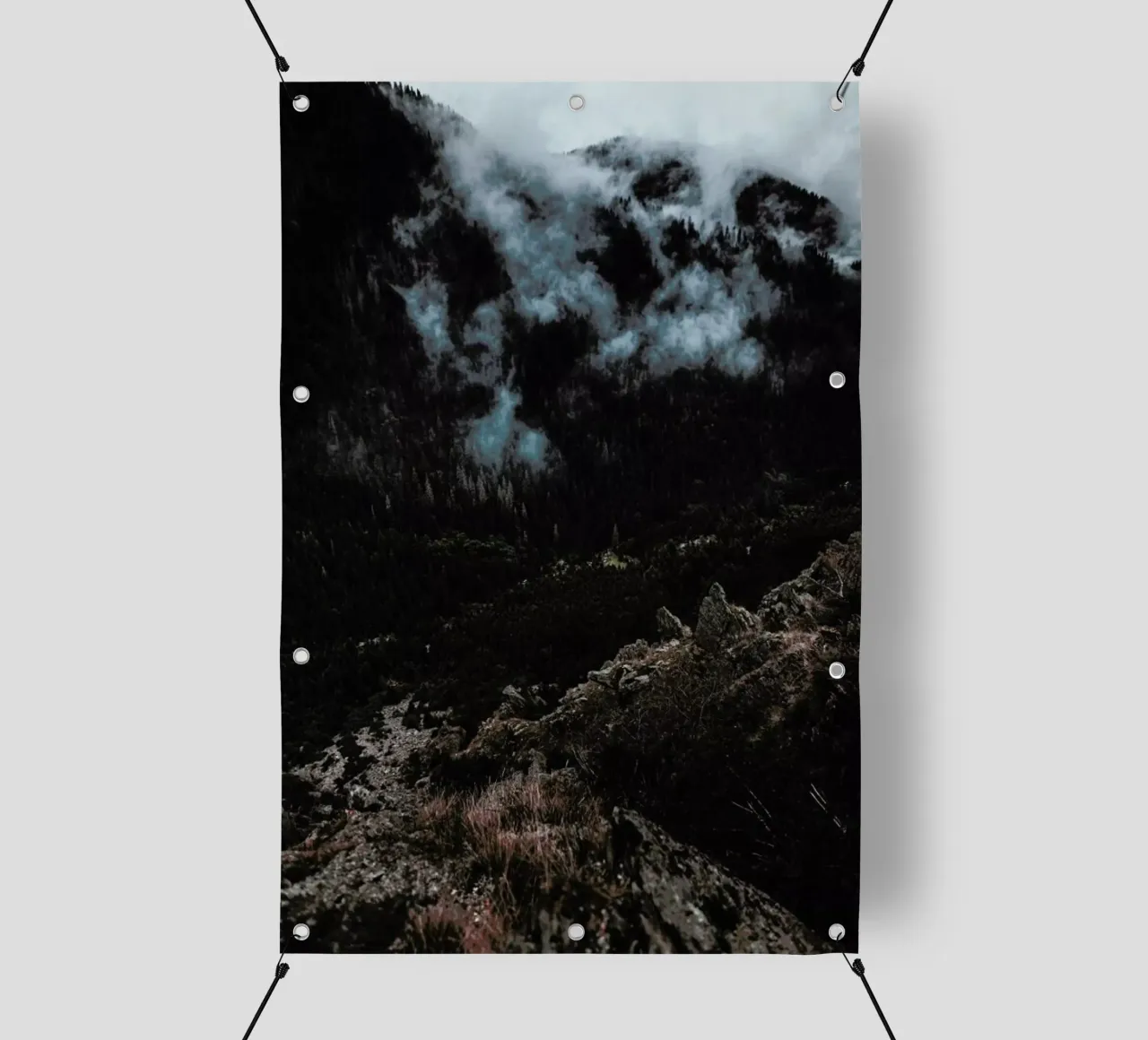 Trees and Clouds telo in pvc da Sebastian Hilgetag