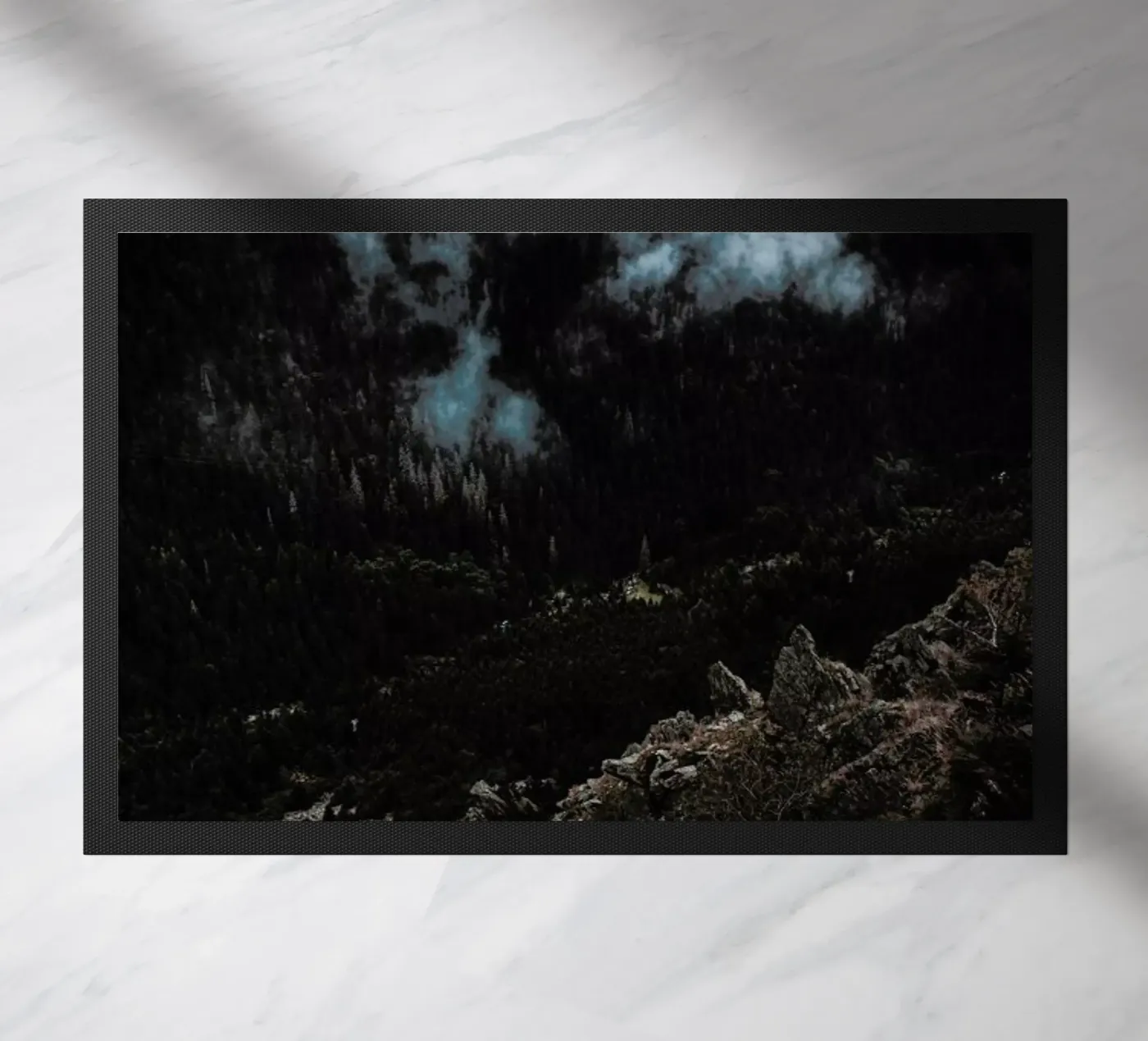 Trees and Clouds deurmat van Sebastian Hilgetag