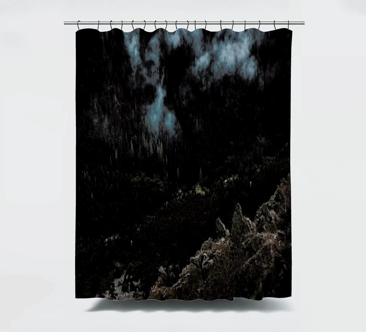 Trees and Clouds tenda da doccia da Sebastian Hilgetag