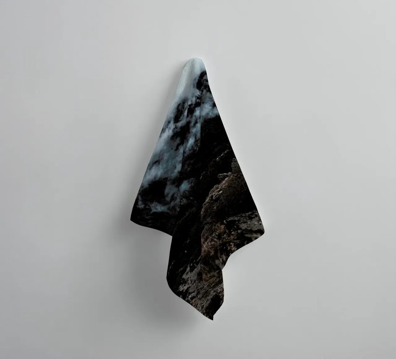 Trees and Clouds towel by Sebastian Hilgetag