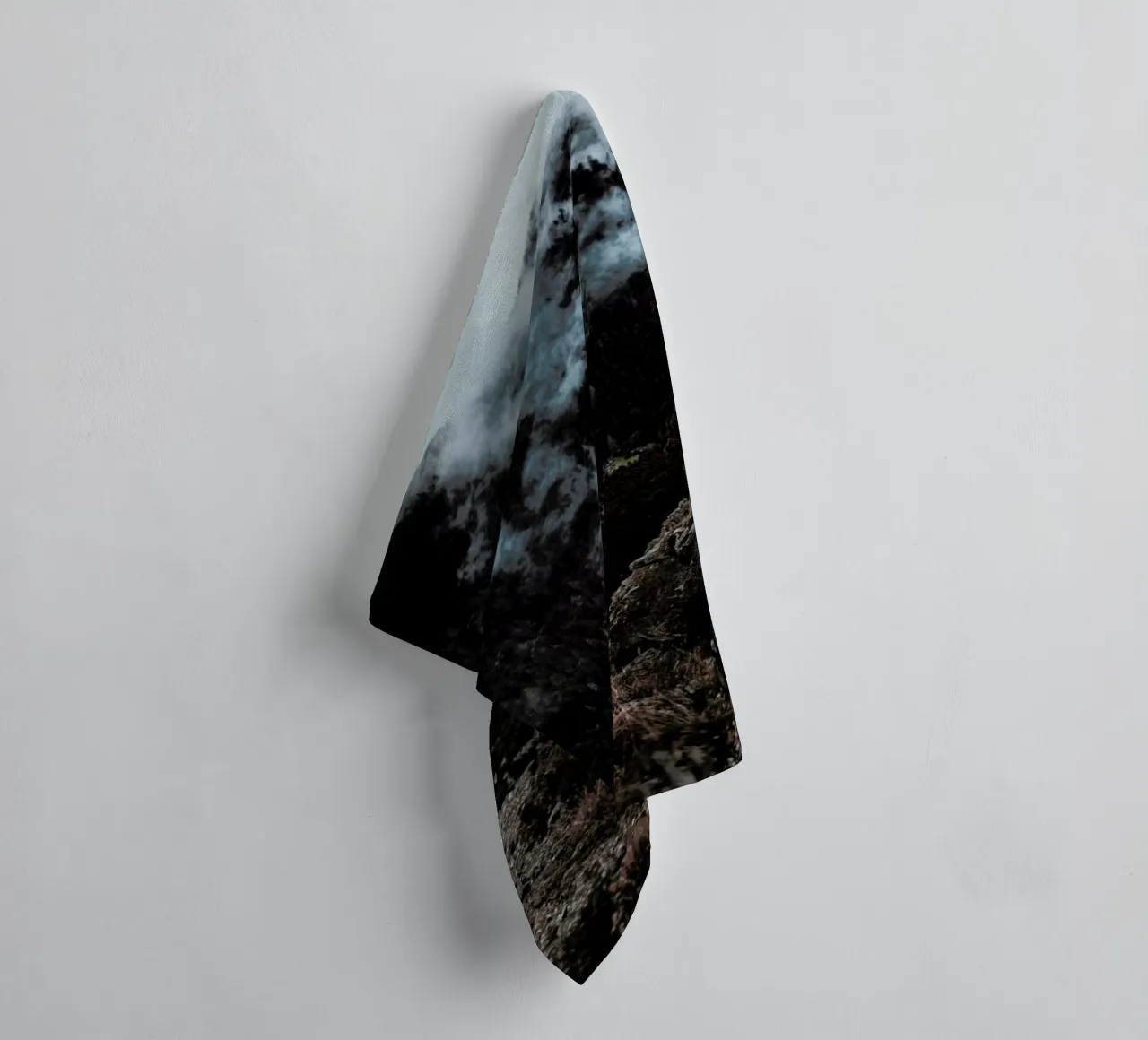 Trees and Clouds towel by Sebastian Hilgetag