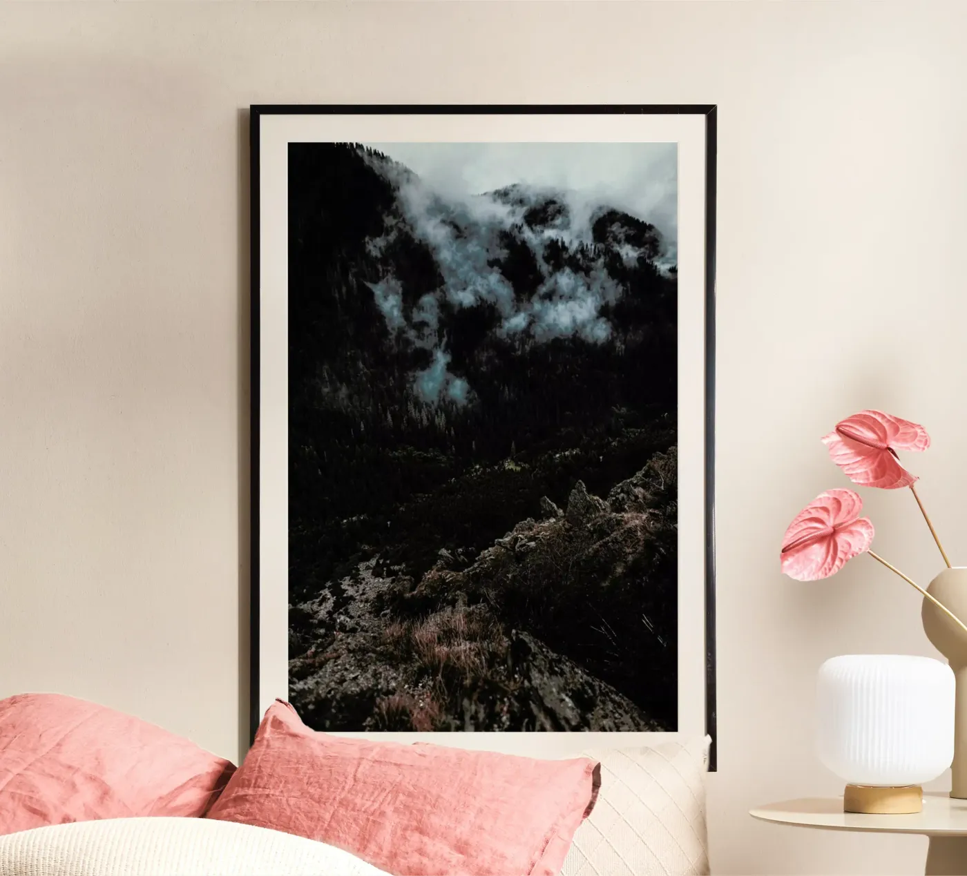 Trees and Clouds poster de Sebastian Hilgetag