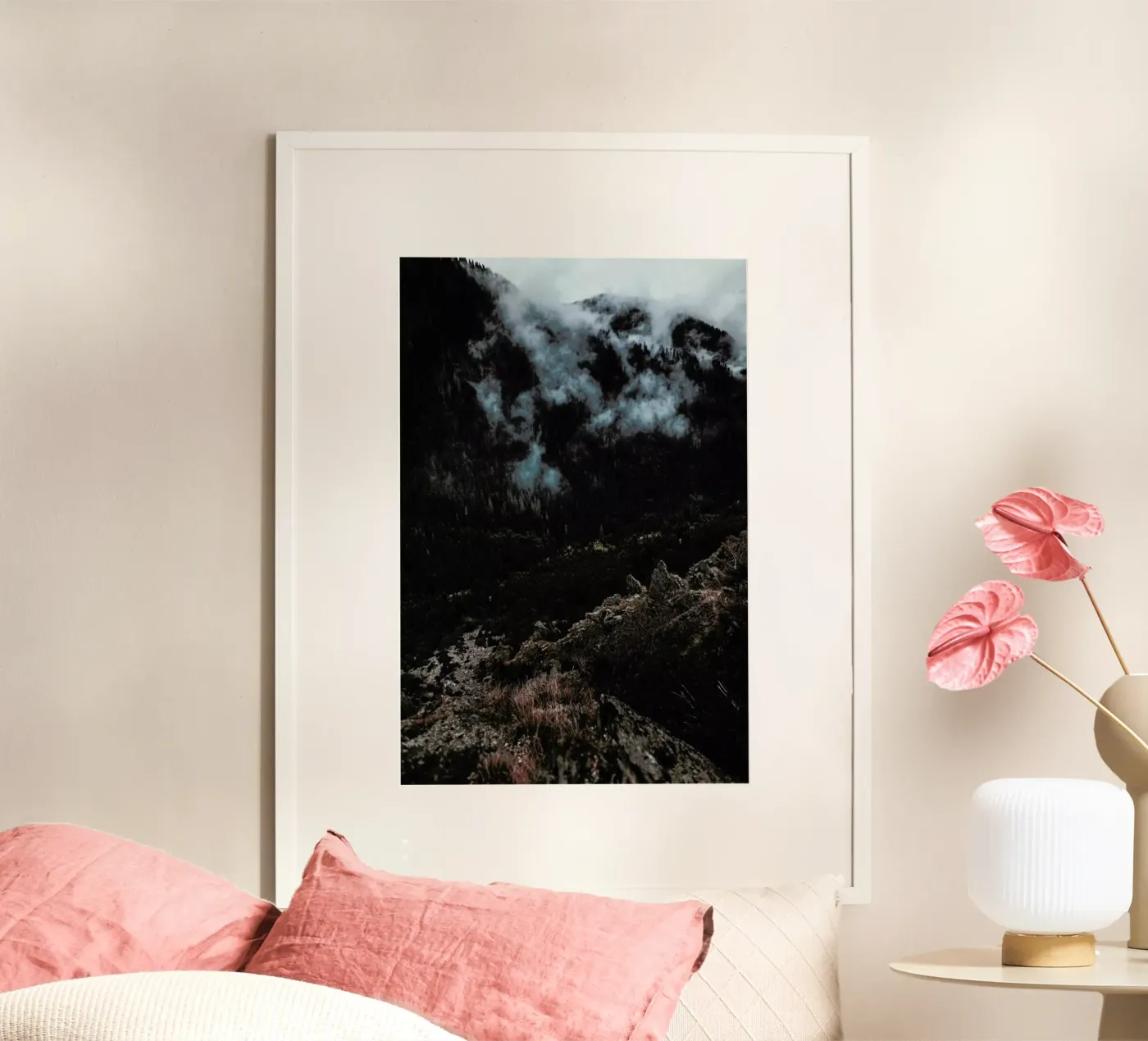 Trees and Clouds poster de Sebastian Hilgetag