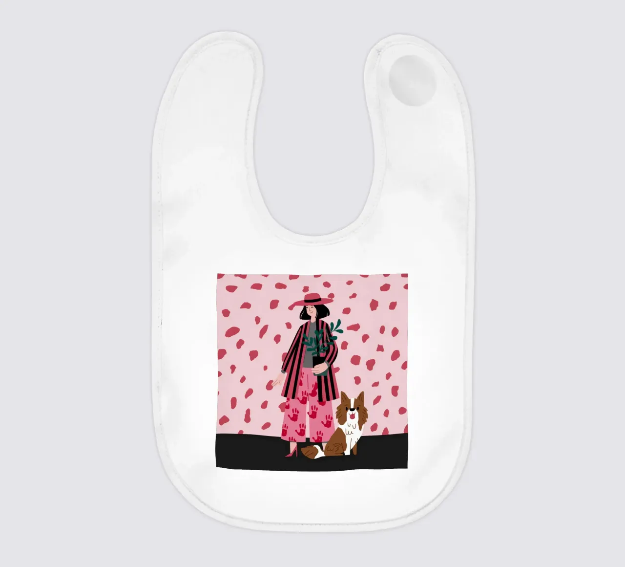 Bold Fashion Statement baby bib by Prism Palette