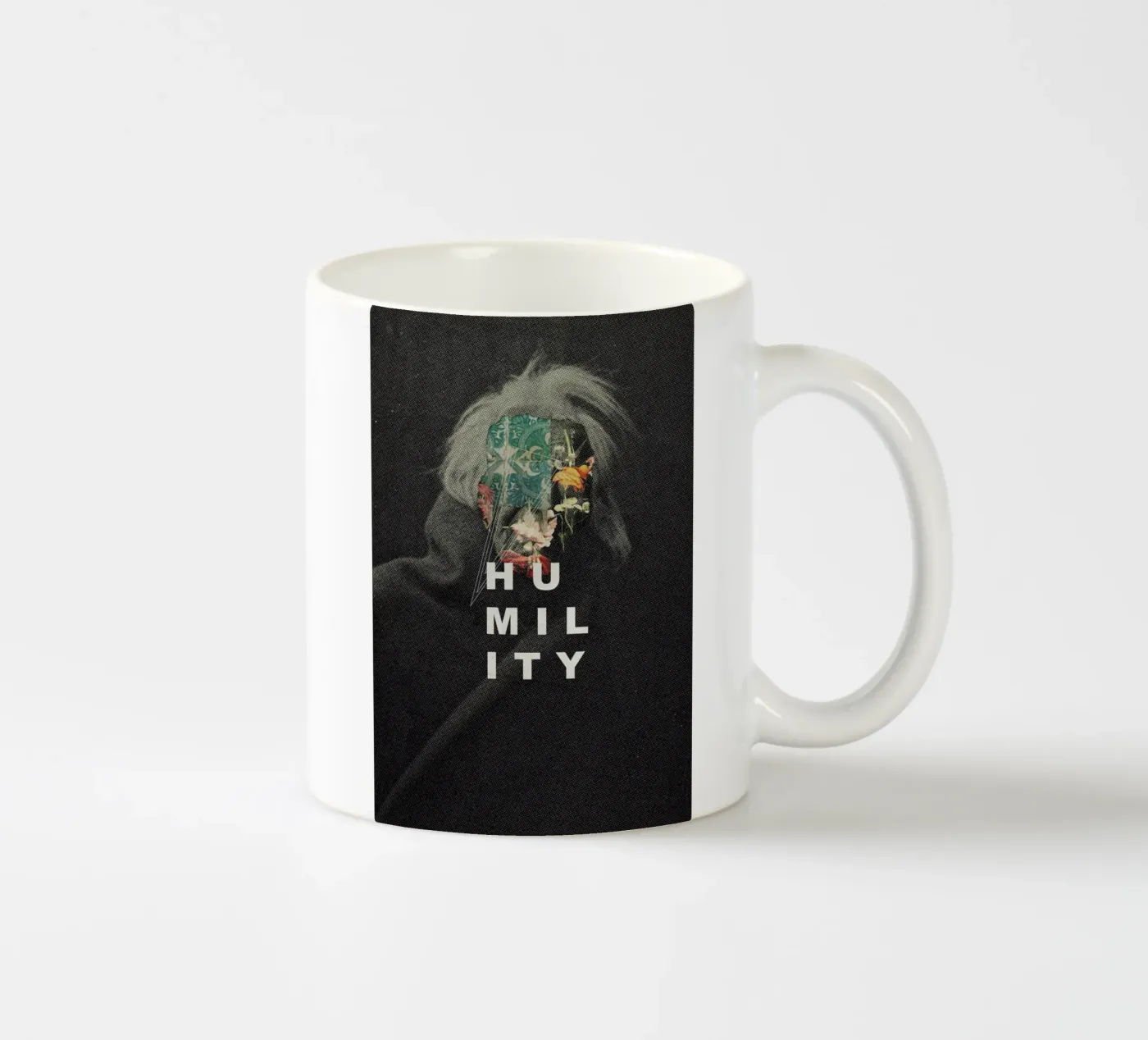 Humility ceramic mug by Frank Moth