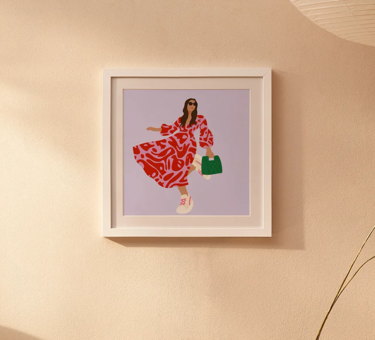 Dynamic Red Elegance poster by Prism Palette