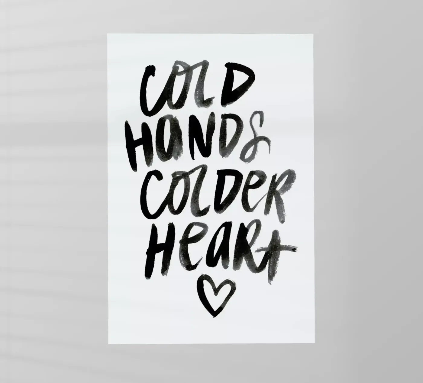 Cold Hands pellicola backlit da Dead Language