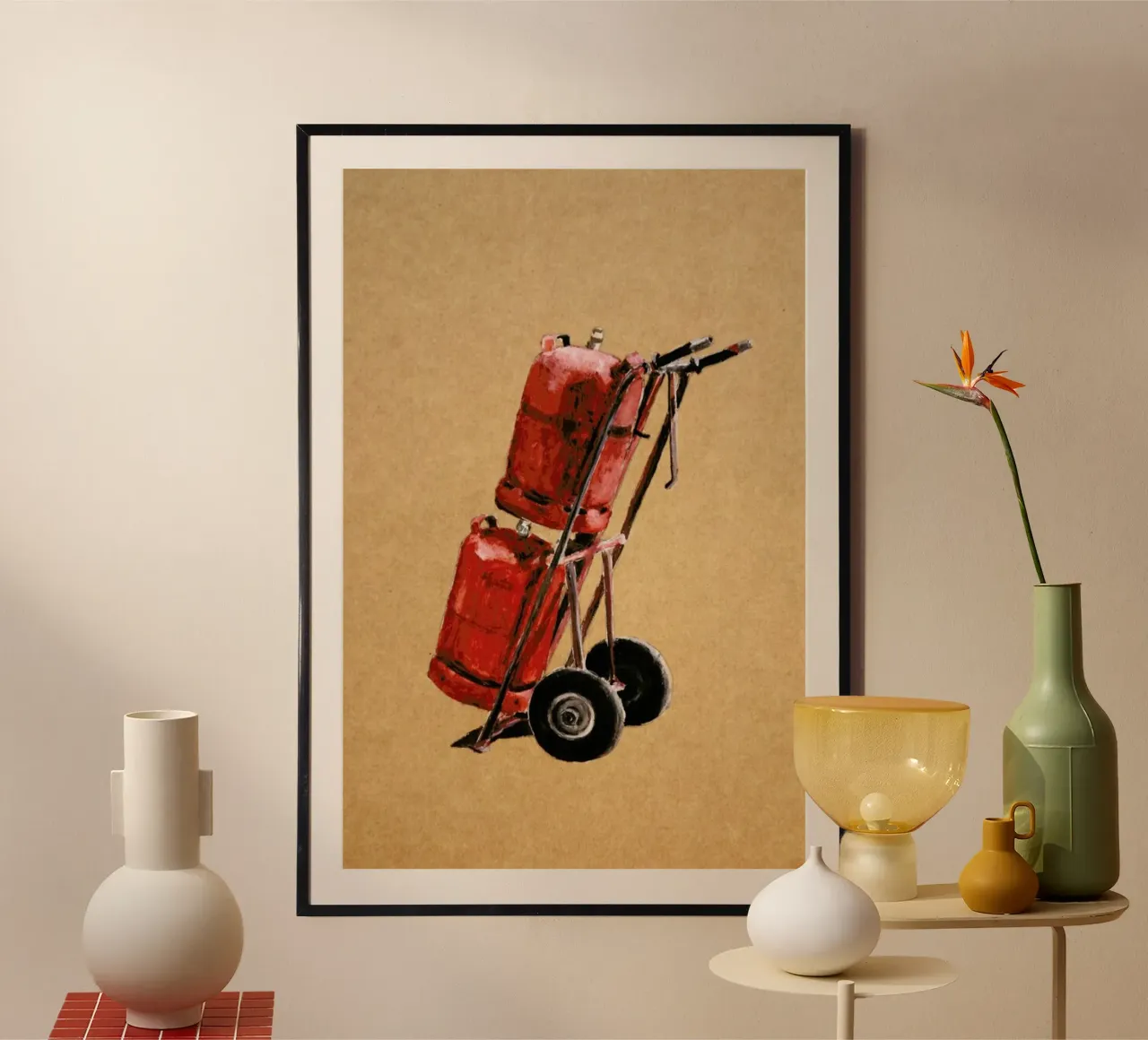 Cargo Todo 1 poster con telaio in alluminio da David Diehl