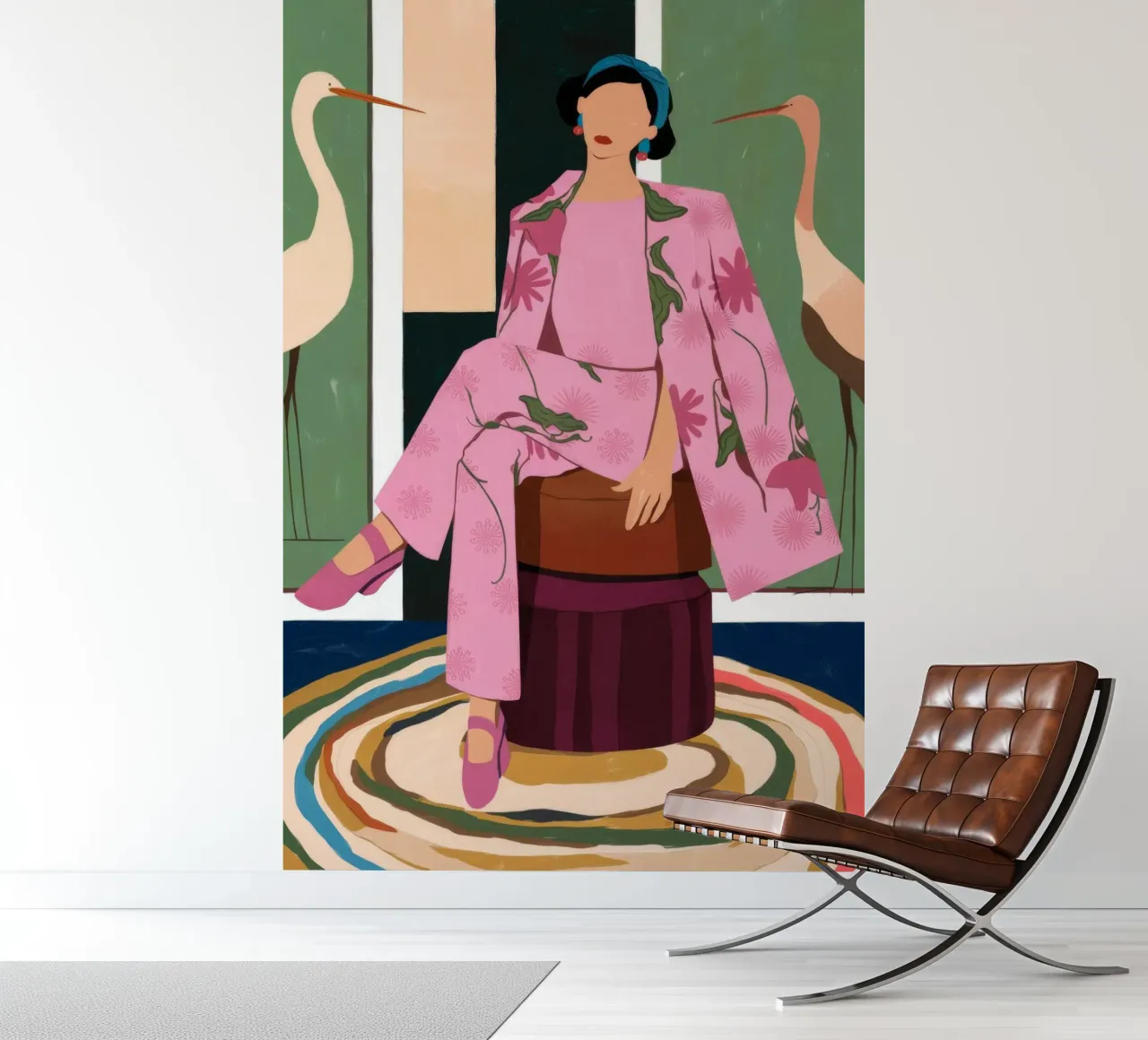 Stylish Pink Confidence photo wallpaper by Prism Palette