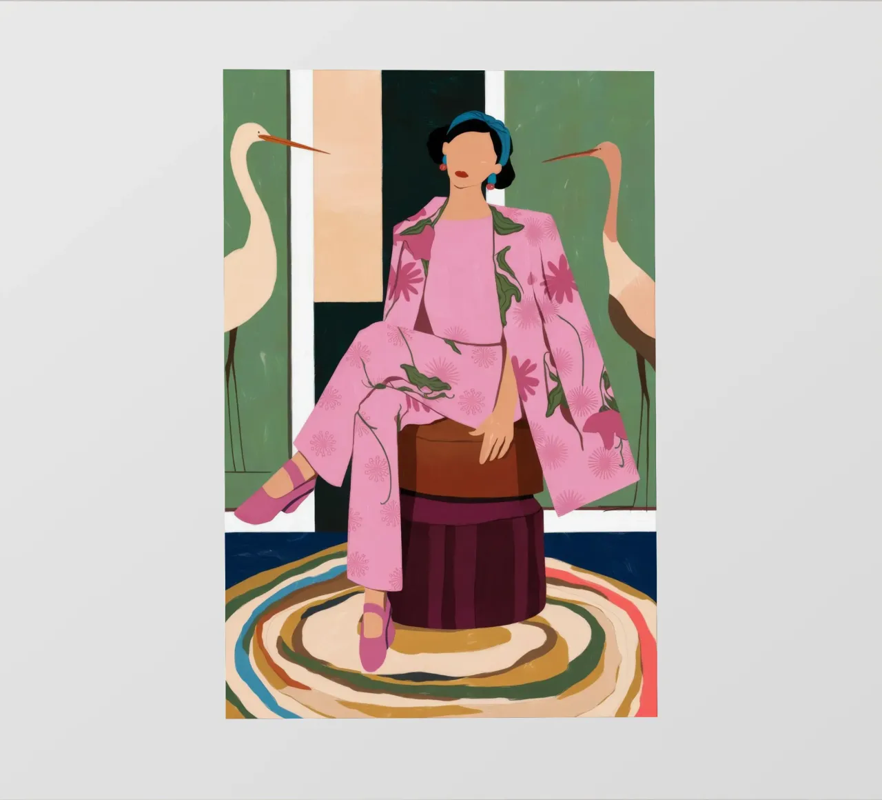 Stylish Pink Confidence photo wallpaper by Prism Palette