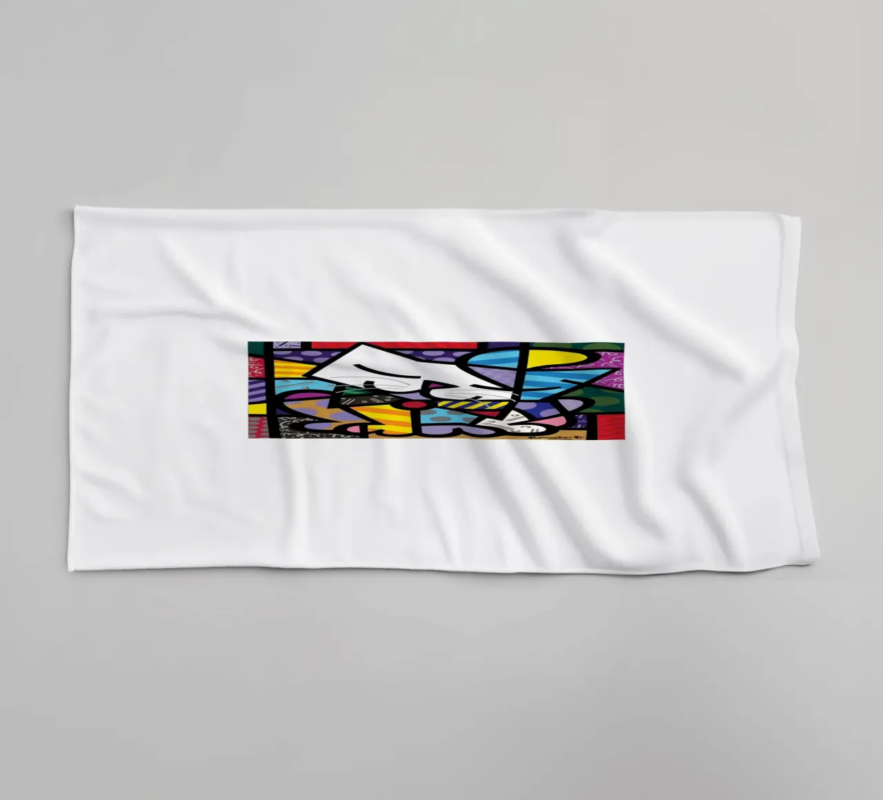 Die Katze Romero Britto Handtuch von Perdana shop