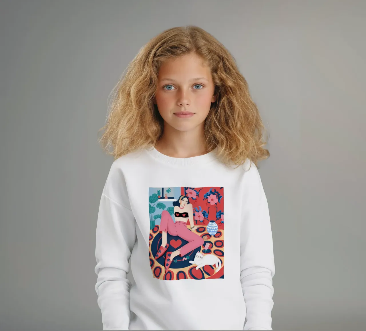 Salone dei cuori stravaganti felpa bambino da Prism Palette